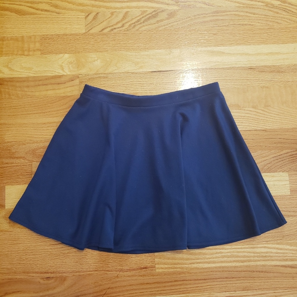 Navy blue skater skirt